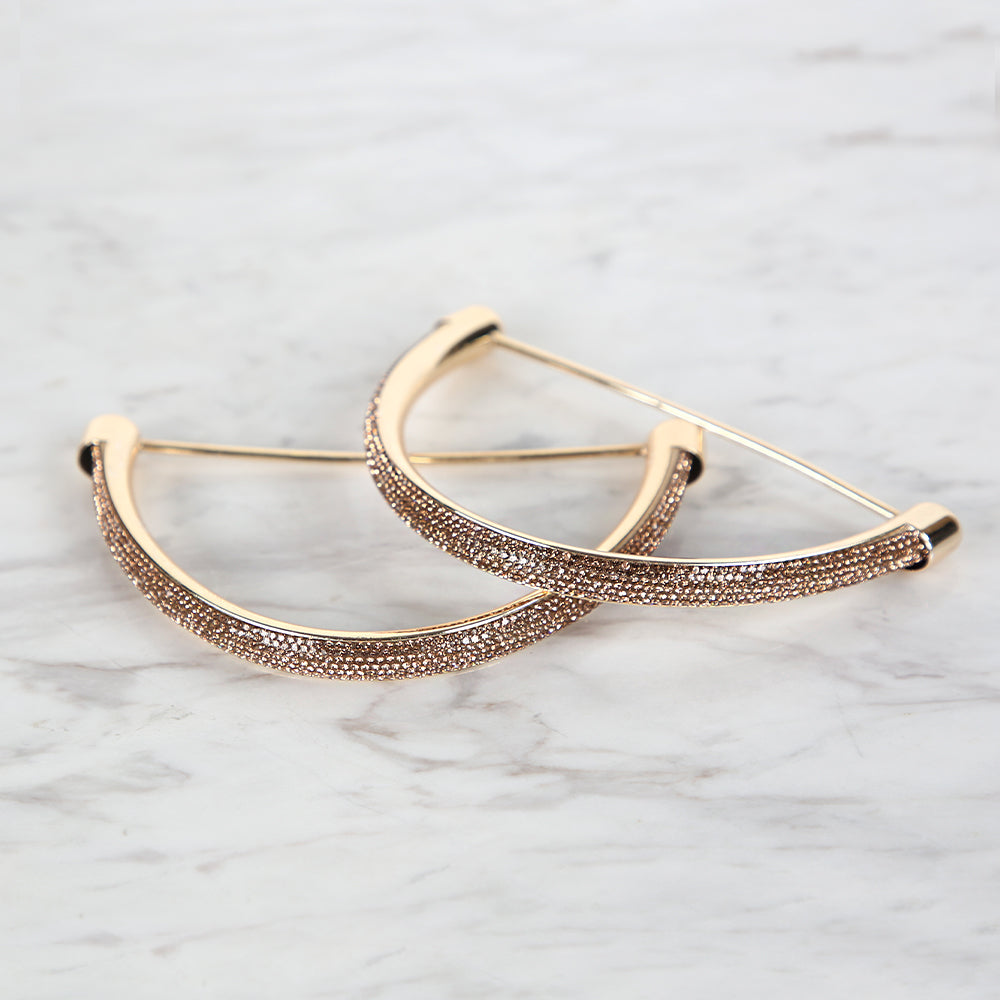 Akçaylar Taşlı Metal D Model Çanta Sapı Altın-Bronz