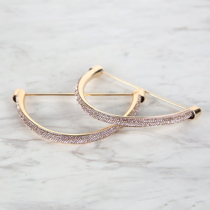 Akçaylar Taşlı Metal D Model Çanta Sapı Altın- Rose