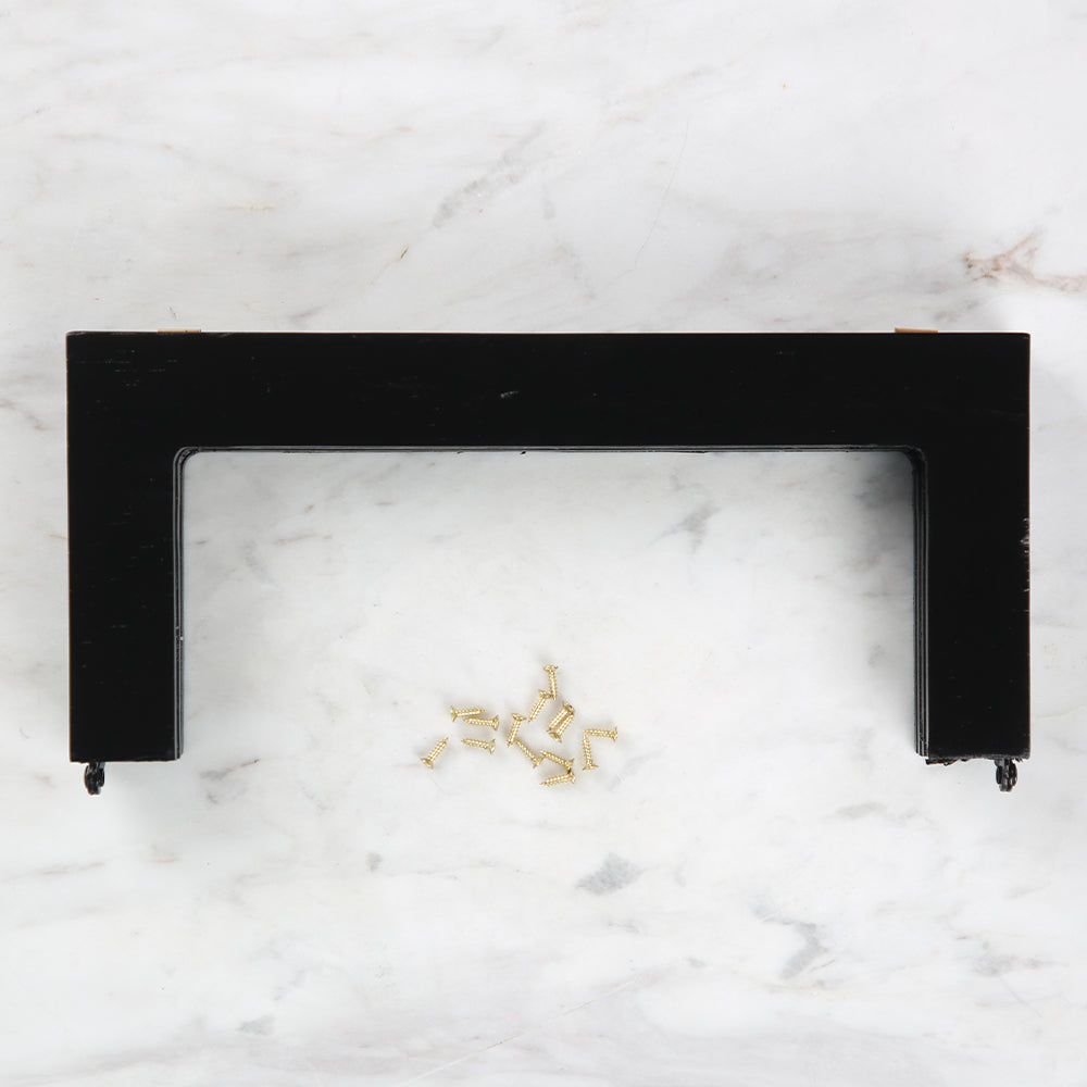 Akçaylar Ahşap Çanta Bursu Büyük Boy - Siyah