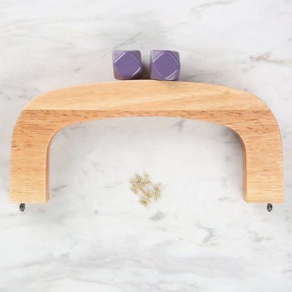 Akçaylar Mor Boncuklu Ahşap Çanta Bursu