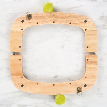 Akçaylar Yeşil Boncuklu Ahşap Çanta Bursu