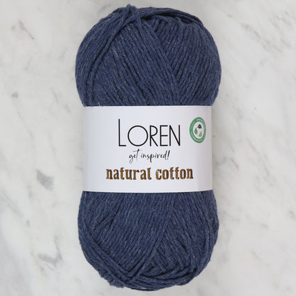 Loren Natural Cotton Lacivert El Örgü İpi - R103