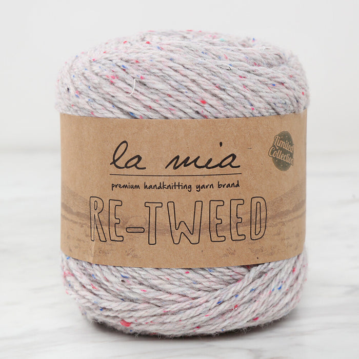 La Mia Re-Tweed Açık Gri Melanj El Örgü İpi - L156