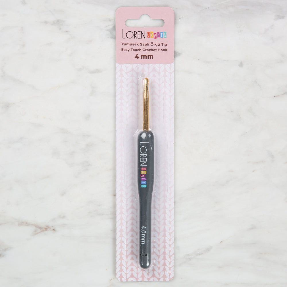 Loren Crafts Altın Uçlu Yumuşak Saplı Yün Tığ LRN - 041 4 mm