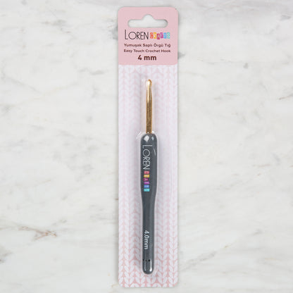 Loren Crafts Altın Uçlu Yumuşak Saplı Yün Tığ LRN - 041 4 mm