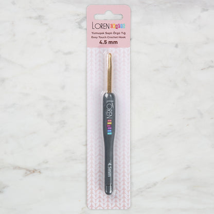 Loren Crafts Altın Uçlu Yumuşak Saplı Yün Tığ LRN - 041 4,5 mm