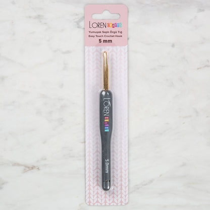 Loren Crafts Altın Uçlu Yumuşak Saplı Yün Tığ LRN - 041 5 mm