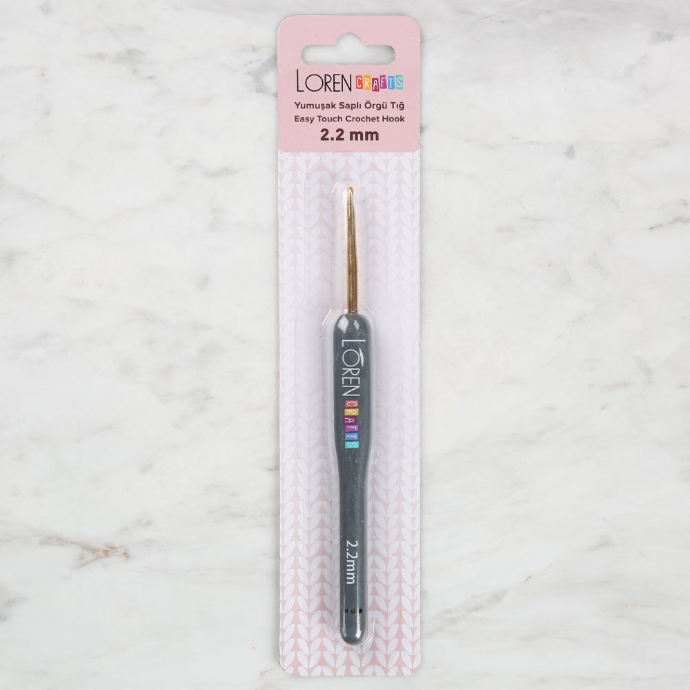 Loren Crafts Altın Uçlu Yumuşak Saplı Yün Tığ LRN - 041 2,2 mm