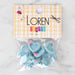 Loren Crafts 8'li Mavi Kalp Düğme - 3014