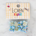 Loren Crafts 8'li Mavi Kelebek Düğme - 3021