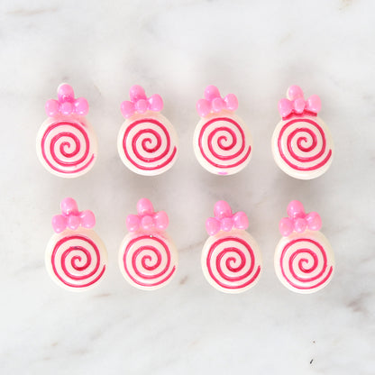 Loren Crafts 8'li Pembe Şeker Düğme - 3028