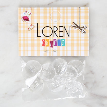 Loren Crafts 8'li Şeffaf Düğme - 3069