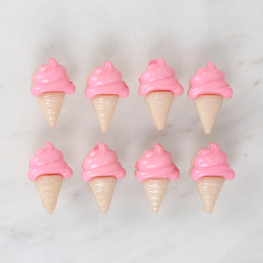 Loren Crafts 8'li Pembe Dondurma Düğme - 3073