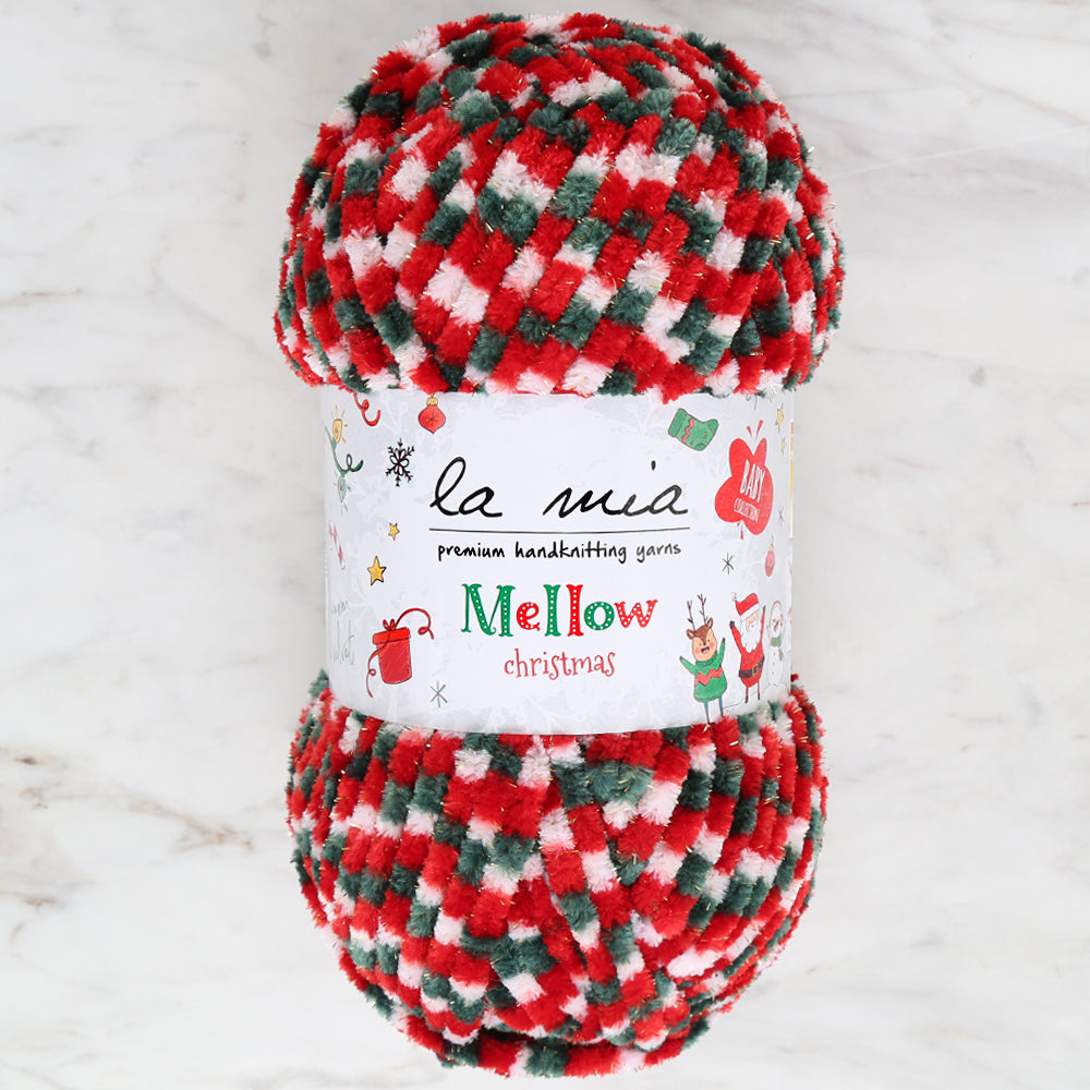 La Mia Mellow Christmas Altın Simli El Örgü İpi - 1000