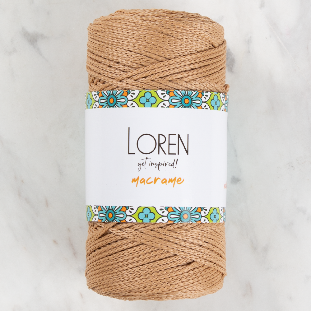 Loren Macrame Bej El Örgü İpi - RM 032