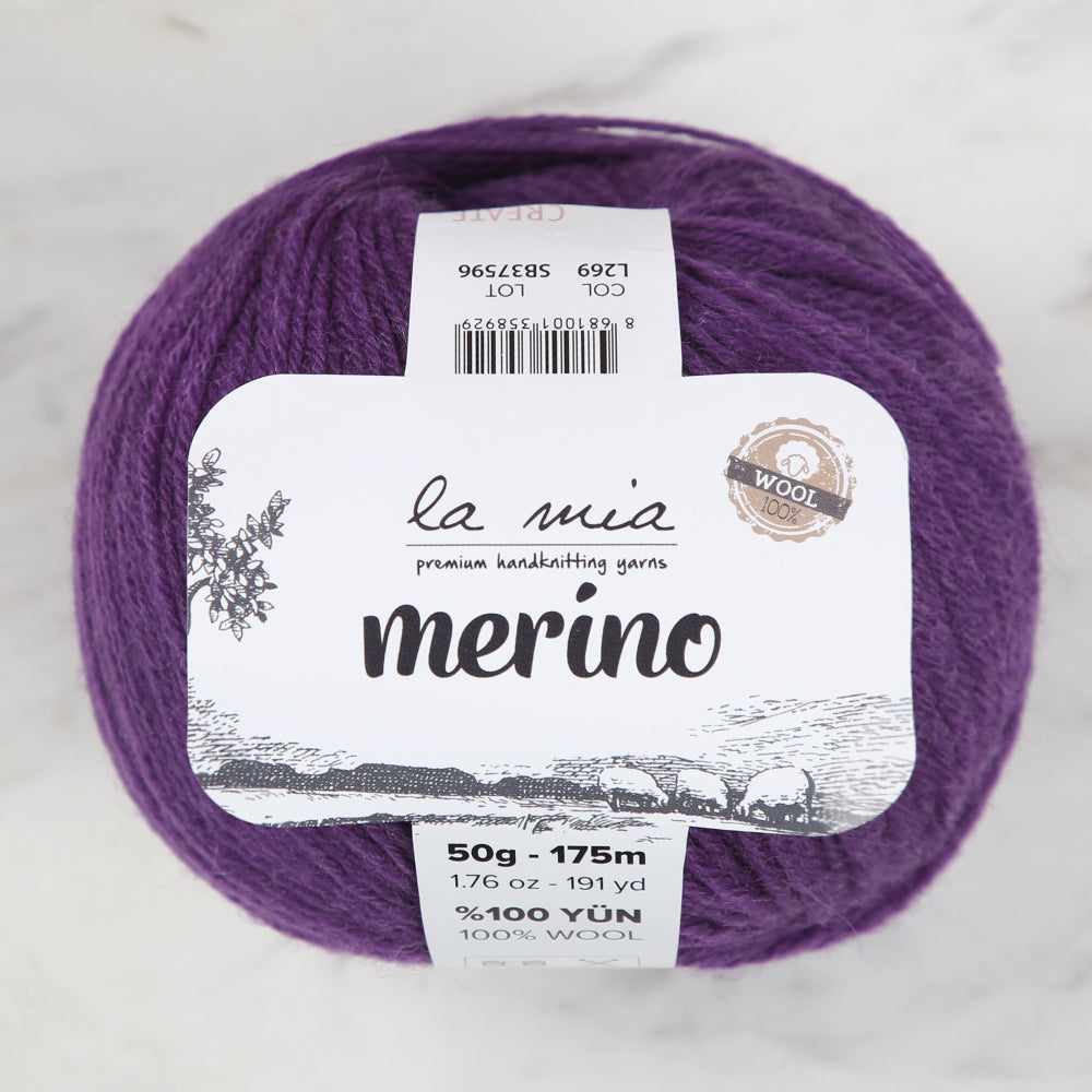 La Mia Merino Mor El Örgü İpi - L269