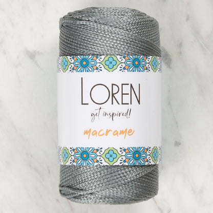 Loren Macrame Gri El Örgü İpi - RM 065