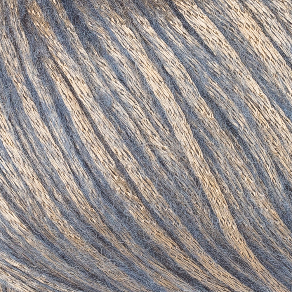 Gazzal Rock'N'Roll Mavi Altın Sarısı El Örgü İpi  - 13478