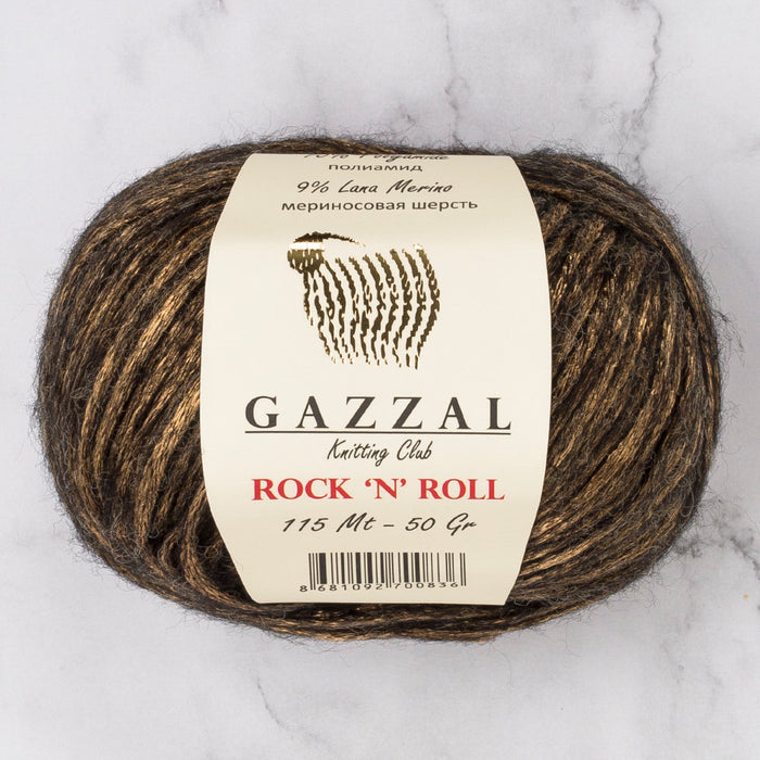 Gazzal Rock'N'Roll Kahverengi El Örgü İpi - 13186