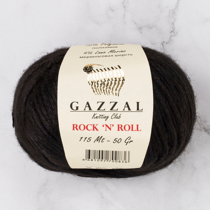Gazzal Rock'N'Roll Siyah El Örgü İpi - 4215