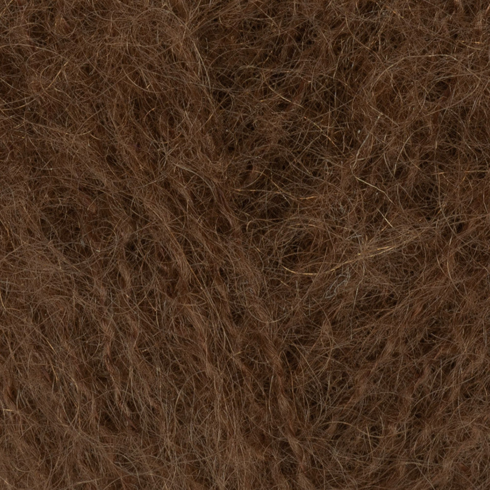 Gazzal Super Kid Mohair Koyu Kahverengi 25 Gr El Örgü İpi - 64400