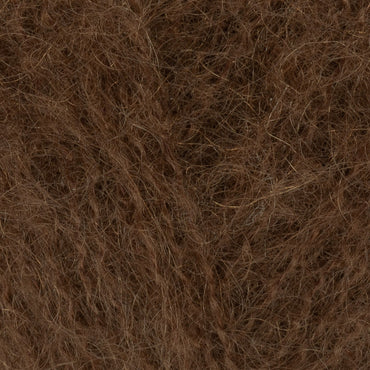 Gazzal Super Kid Mohair Koyu Kahverengi 25 Gr El Örgü İpi - 64400