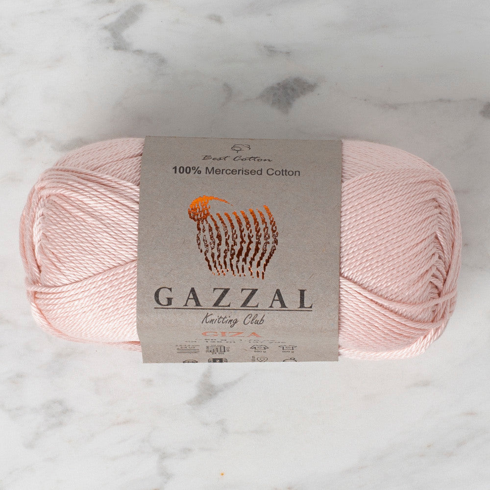 Gazzal Giza 50gr Açık Pembe El Örgü İpi - 2491