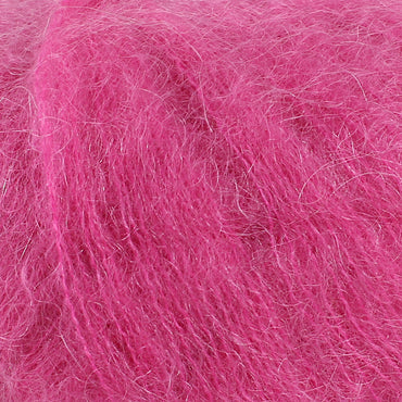 Gazzal Super Kid Mohair Fuşya 25 Gr El Örgü İpi - 64421