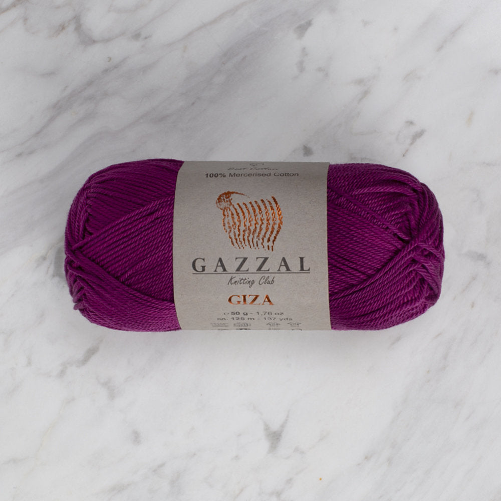 Gazzal Giza 50gr Mürdüm El Örgü İpi - 2467
