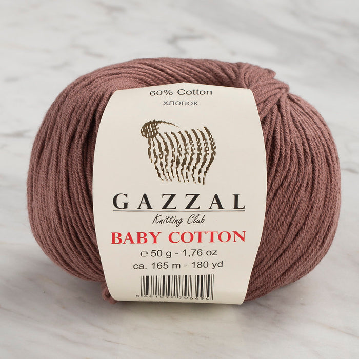 Gazzal Baby Cotton Kahverengi Bebek Yünü - 3455