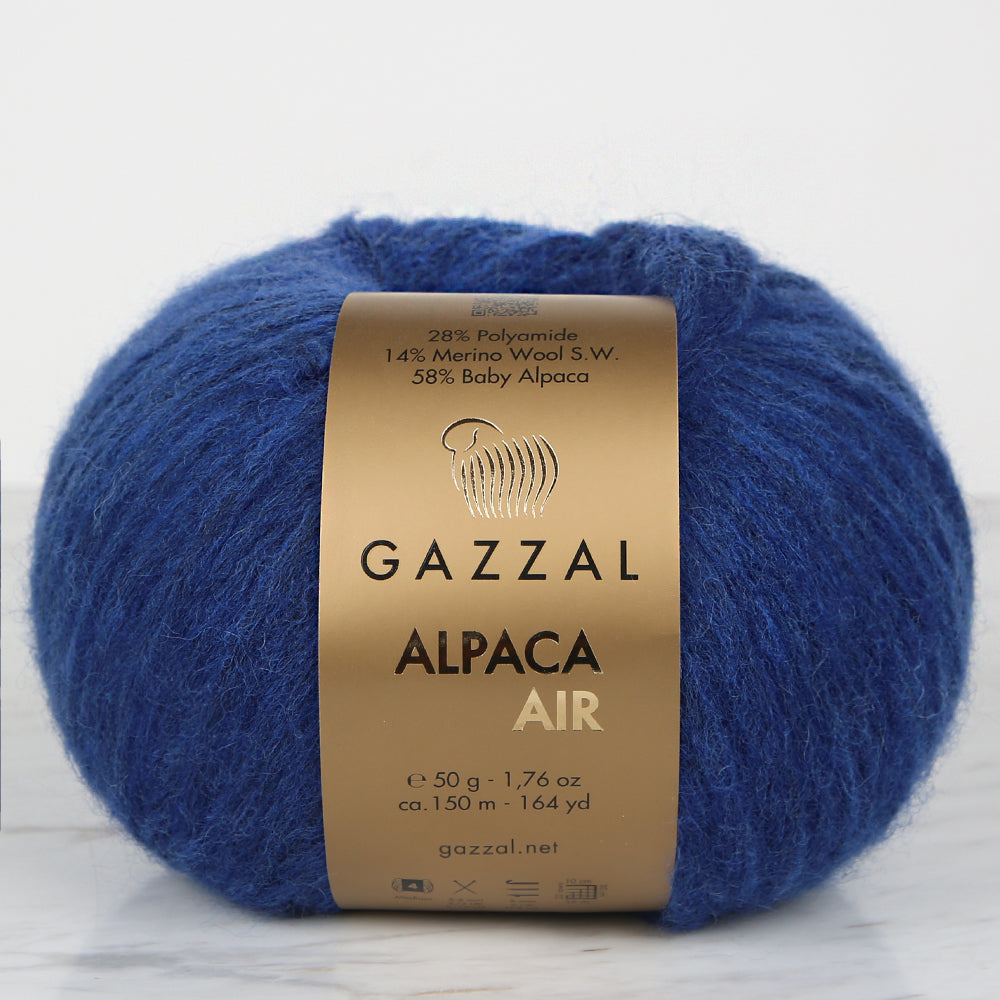 Gazzal Alpaca Air Mavi El Örgü İpi - C:108