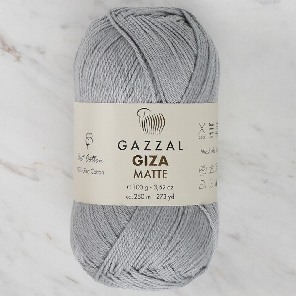 Gazzal Giza Matte Gri El Örgü İpi - 5554