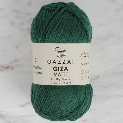 Gazzal Giza Matte Koyu Yeşil El Örgü İpi - 5561