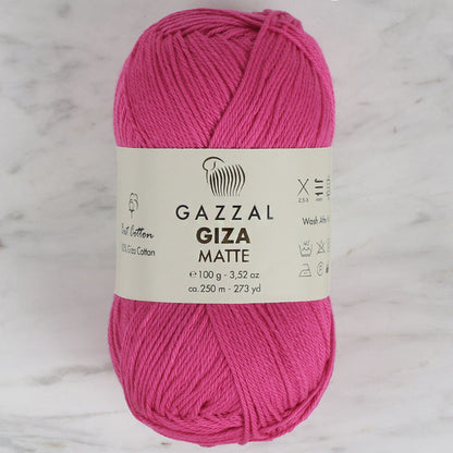 Gazzal Giza Matte Fuşya El Örgü İpi - 5569