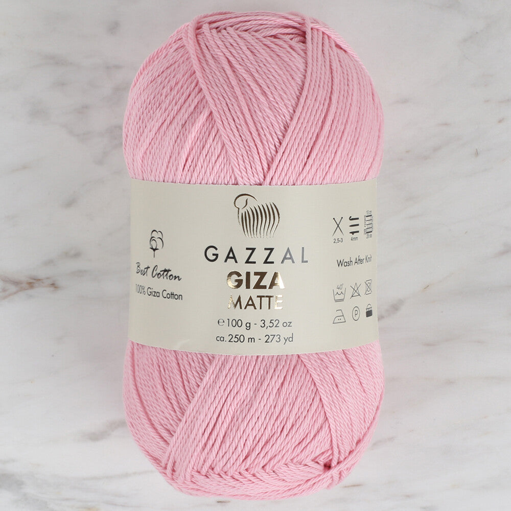 Gazzal Giza Matte Pembe El Örgü İpi - 5596