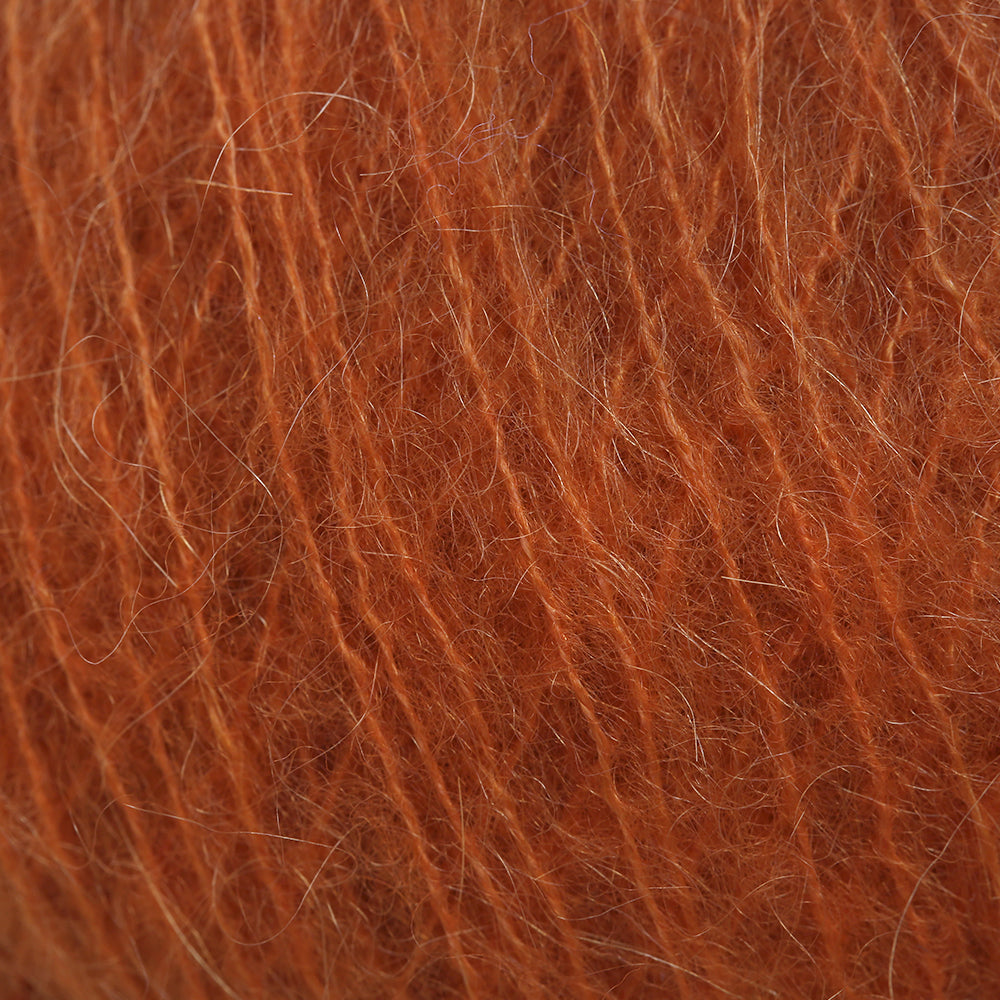 Gazzal Süper Kid Mohair Turuncu 25 gr El Örgü İpi - 64429