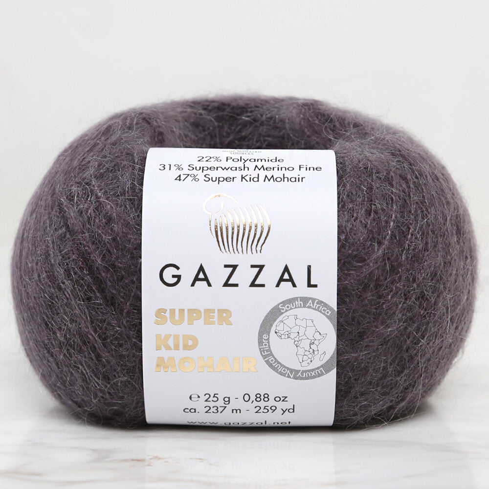 Gazzal Super Kid Mohair Koyu Gri 25 Gr El Örgü İpi - 64432
