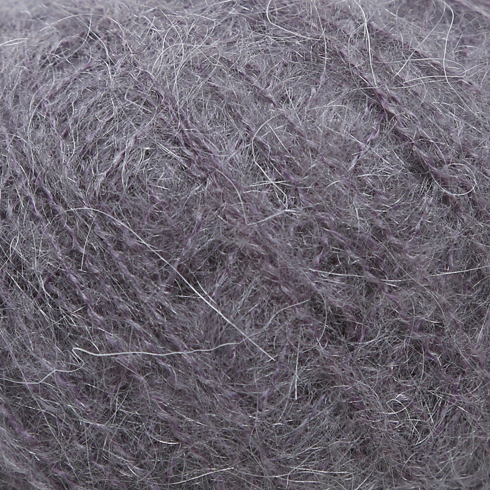Gazzal Super Kid Mohair Gri 25 Gr El Örgü İpi - 64433