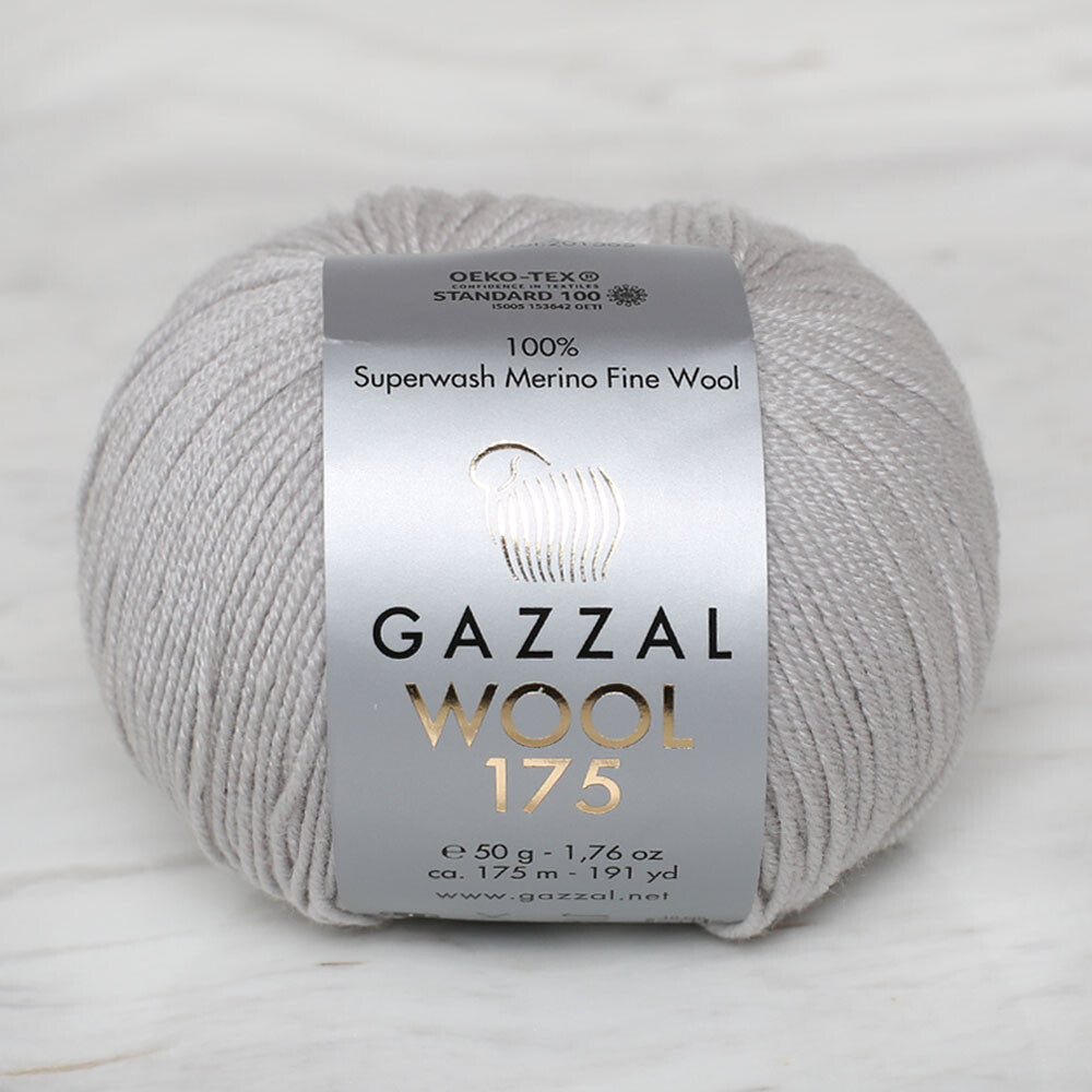 Gazzal Wool 175 50gr Açık Gri El Örgü İpi - 301