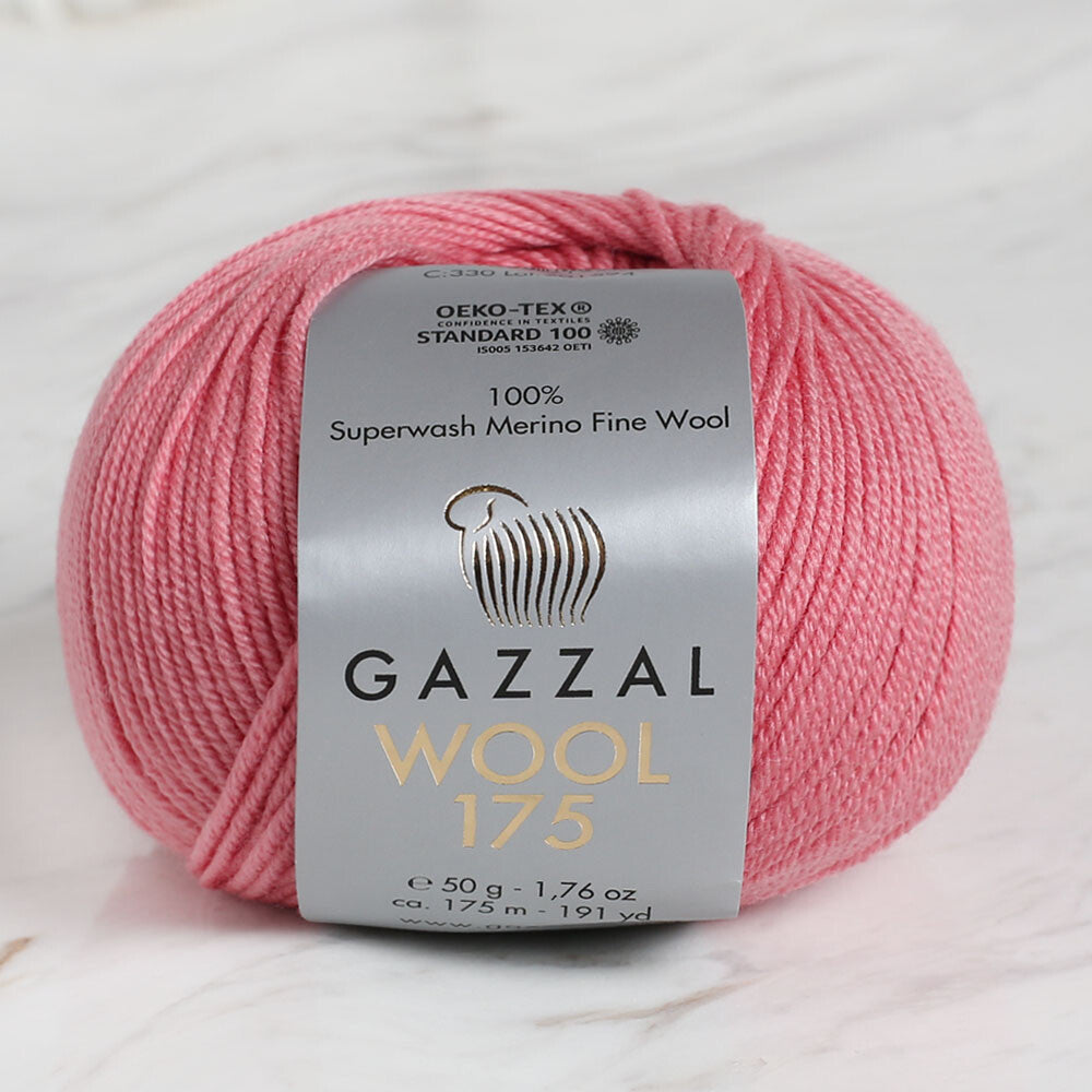 Gazzal Wool 175 50gr Koyu Pembe El Örgü İpi - 330