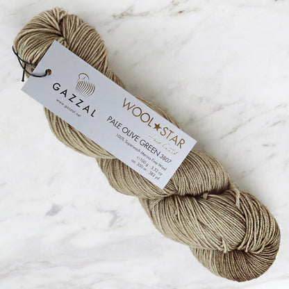 Gazzal Wool Star Zeytin Yeşili El Örgü İpi - 3807