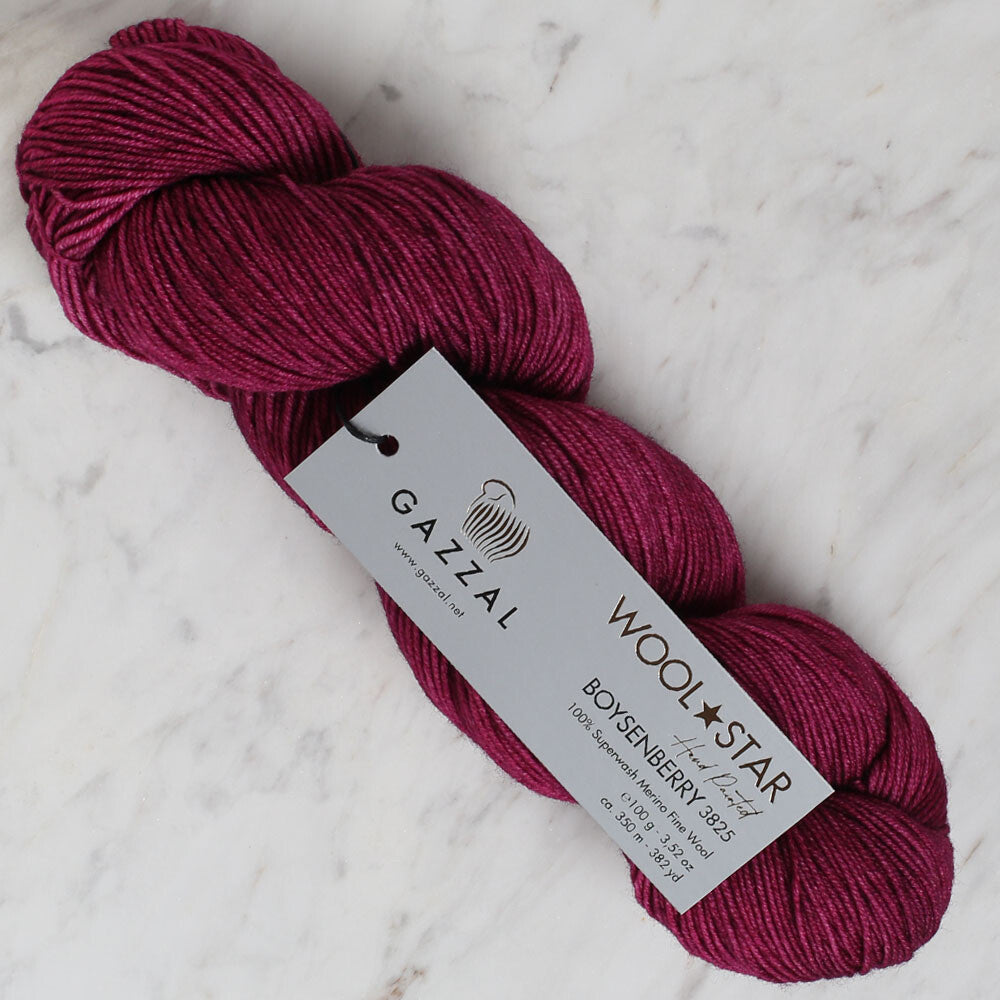 Gazzal Wool Star Mürdüm El örgü İpi - 3825