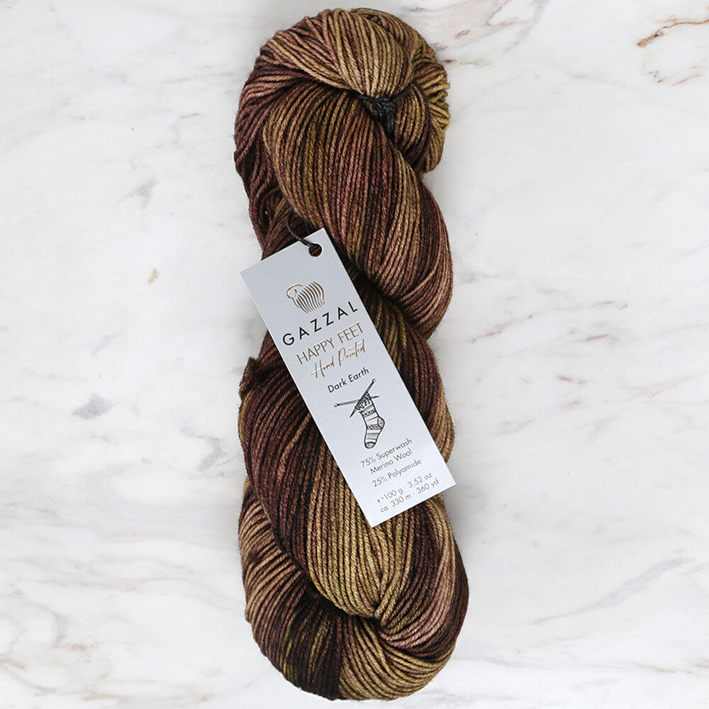 Gazzal Happy Feet Ebruli Çorap El Örgü İpi - 3262