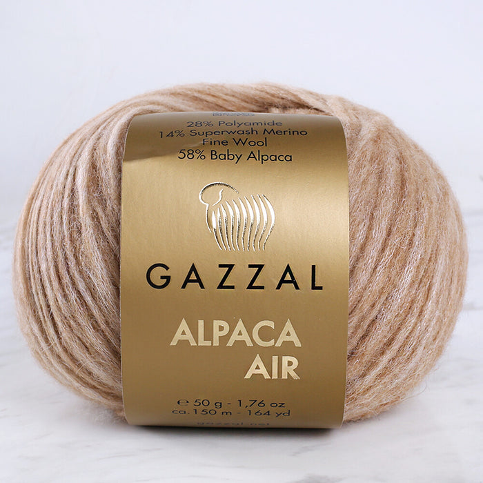 Gazzal Alpaca Air Sütlü Kahve El Örgü İpi - C:75
