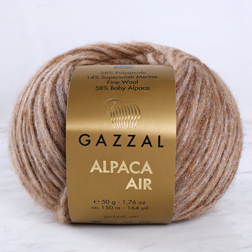 Gazzal Alpaca Air Kahverengi El Örgü İpi - C:76