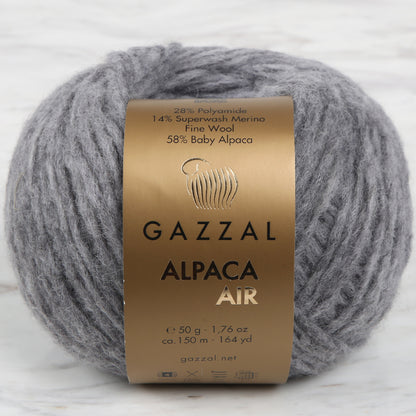 Gazzal Alpaca Air Gri El Örgü İpi - C:81