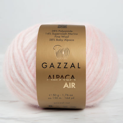 Gazzal Alpaca Air Pembe El Örgü İpi - C:82