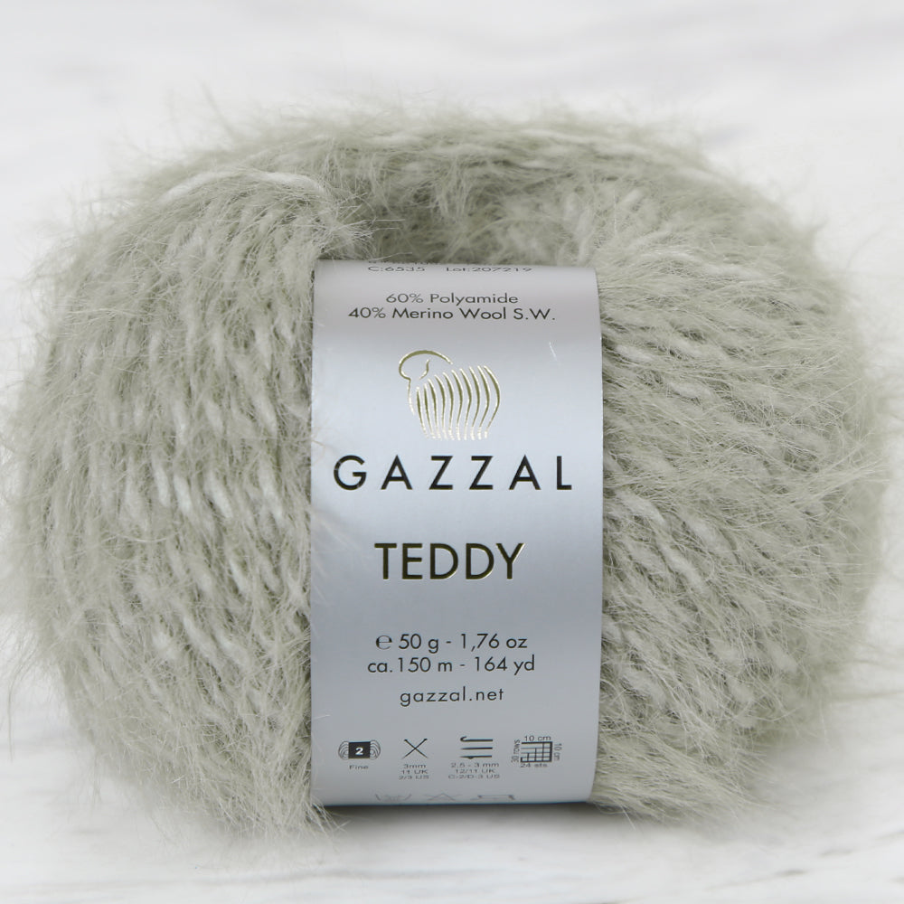 Gazzal Teddy Yeşil El Örgü İpi - 6535