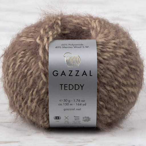 Gazzal Teddy Kahverengi El Örgü İpi - 6540