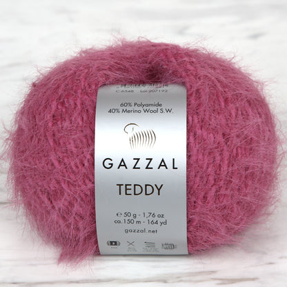 Gazzal Teddy Fuşya El Örgü İpi - 6548